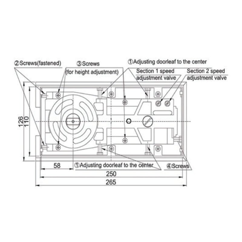 Floor Spring - Single Cylinder - Image 2
