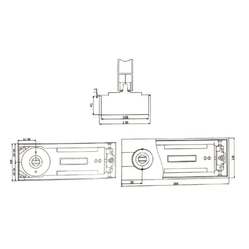 Floor Spring - Double Cylinder - Image 2