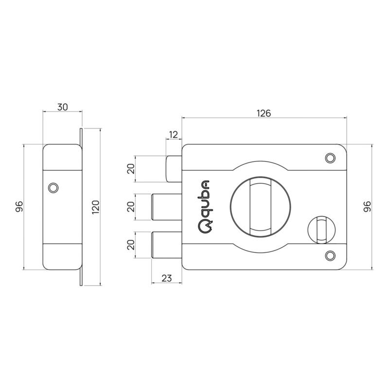 ARMOUR LOCK- 1 SIDE KEY / KNOB - Image 2