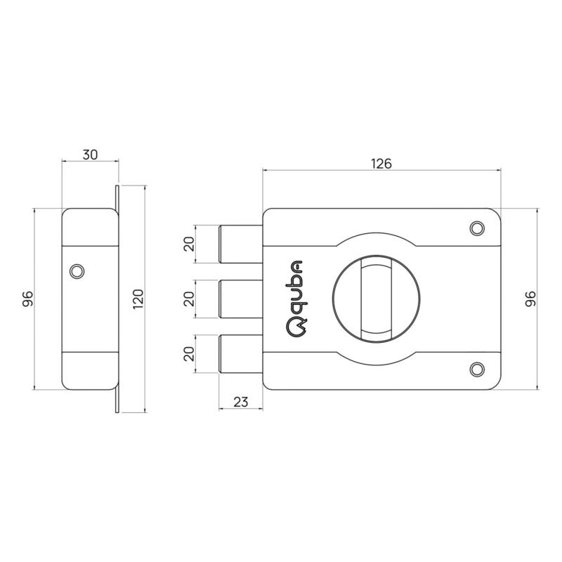 ARMOUR DEAD LOCK- 1 SIDE KEY / KNOB - Image 2