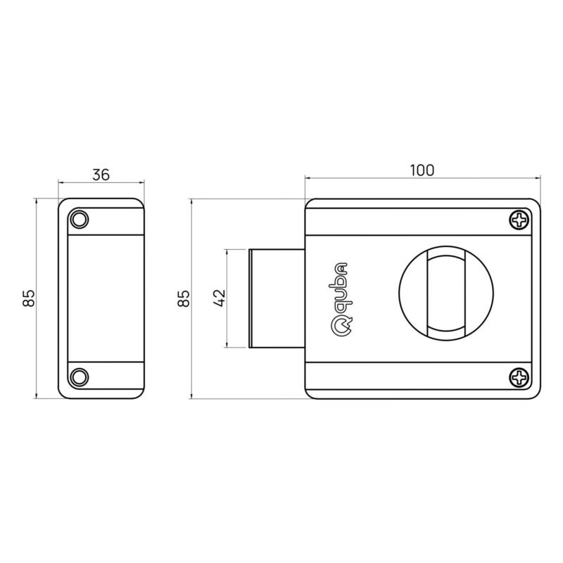 MAGNA DEAD LOCK -1 SIDE KEY / KNOB - Image 2