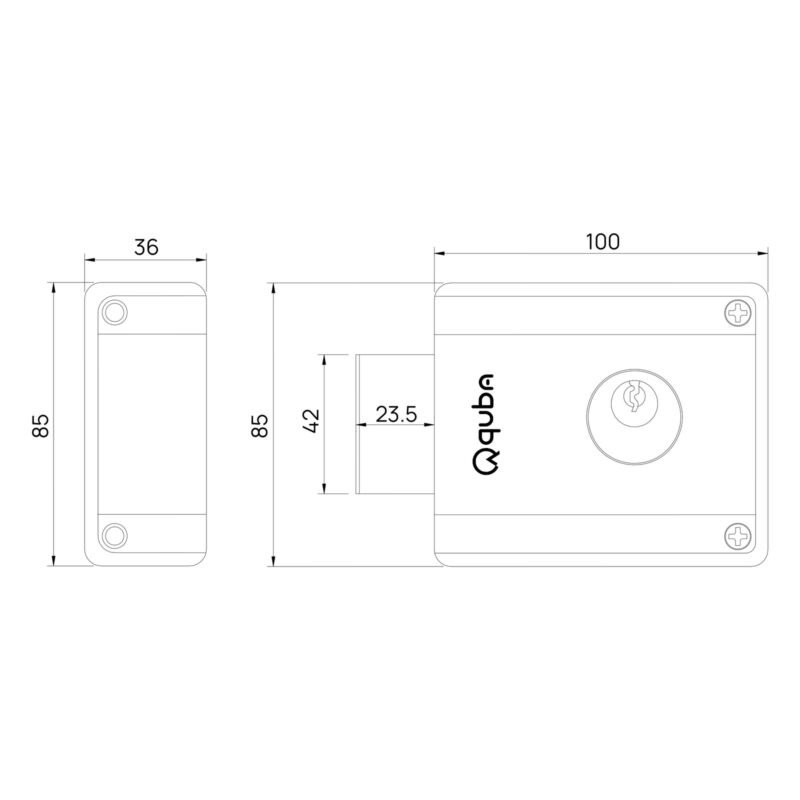 MAGNA DEAD LOCK - BOTH SIDE KEY - Image 2