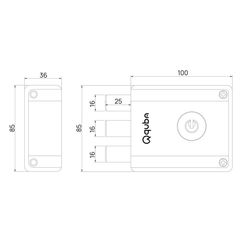 MAGNA DEAD LOCK - BOTH SIDE KEY - Image 2