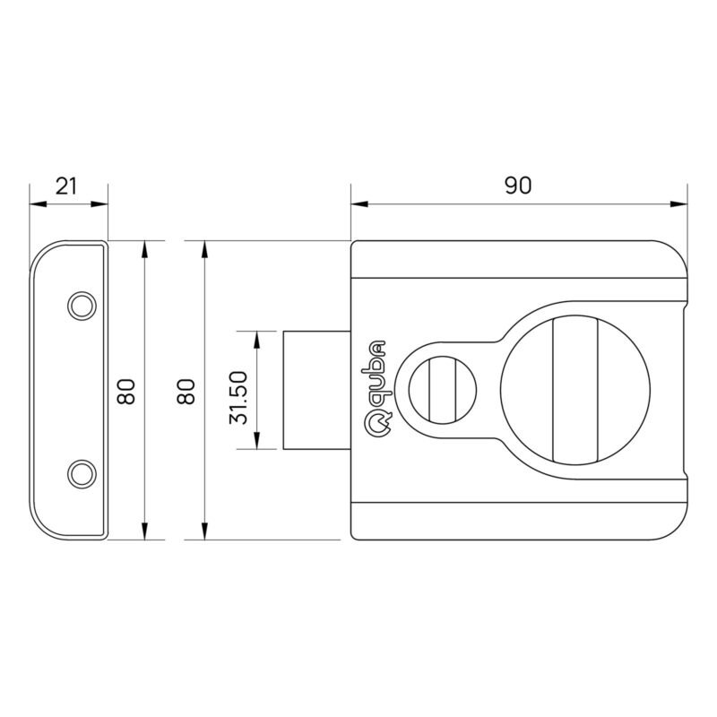 MAGNA SAFETY DOOR LATCH LOCK-1 SIDE KEY / KNOB - Image 2