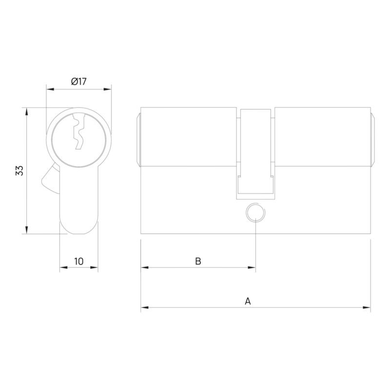 BOTH SIDE - REGULAR KEY CYLINDER - Image 2