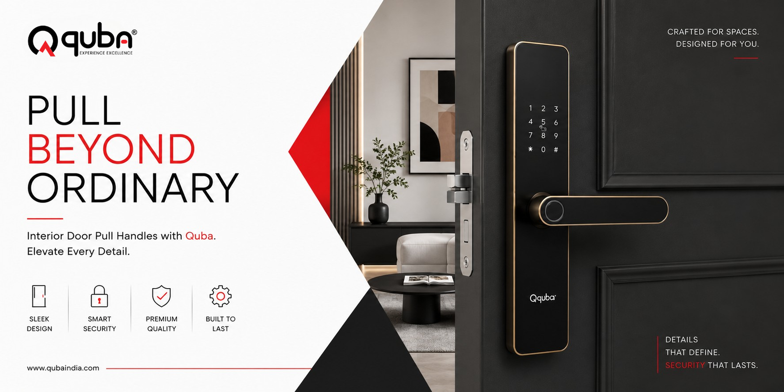 Interior Door Pull Handles with Quba – Premium Design, Durability & Modern Elegance